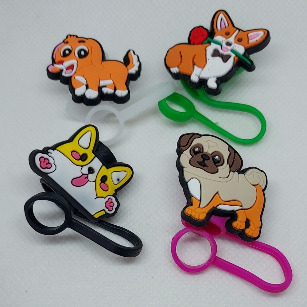DOG Straw Cover Set Of 4 ~NEW